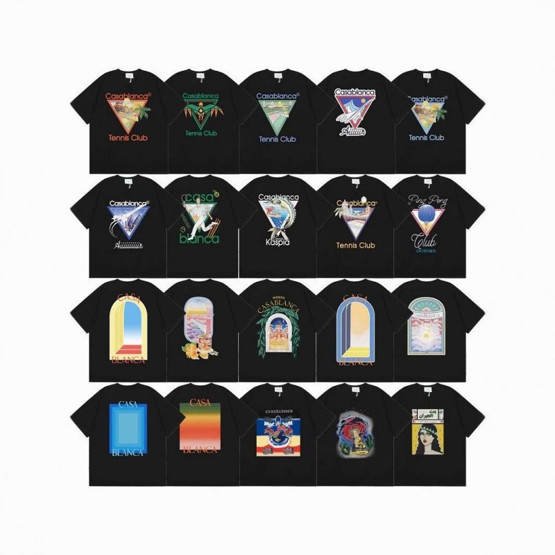 Casablanca Graphic Print Black T-Shirt Review: 250 g Cotton at $8.81