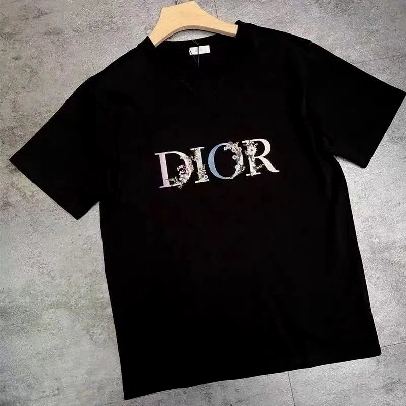 Dior Black Distressed-Logo Tee Review: We Ordered Two Sizes to Settle the S–5XL Fit at $4.33