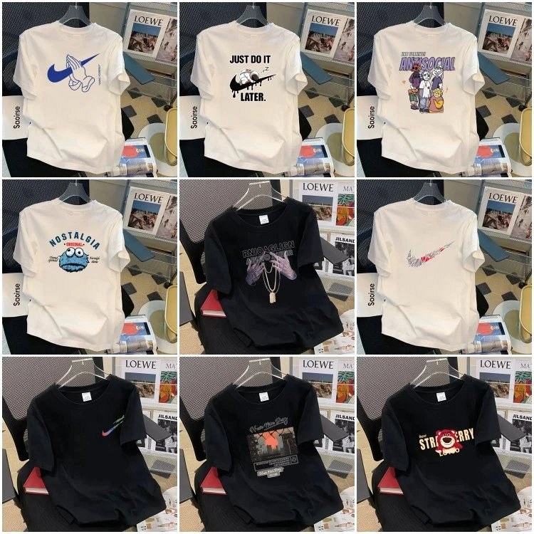 Nike Classic Logo Printed T-Shirt Review: 30 Prints, Sizes L–5XL, a Loose Cut