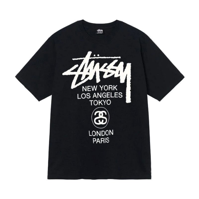 Stussy Letter-Print Black T-Shirt Review: Print Alignment, Fabric Weight and Fit After Three Washes